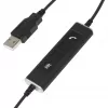 Mono USB headset Plusonic 10.1P — jednoúškový USB headset kompatibilný s Teams a Skype