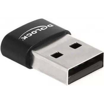 Delock - USB adaptér - USB (M) na USB-C (W) - USB2.0 5 A - čierny (60002)