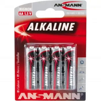 Jednorazová batéria Ansmann 5015563 alkalická AA čierna sivá