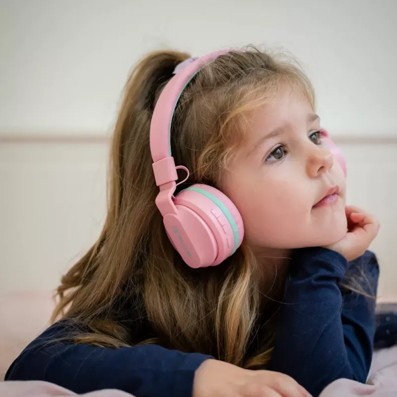 Slúchadlá Tellur Buddy Bluetooth over-ear ružové