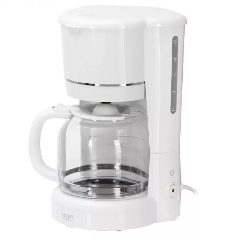 Adler AD 4383w filtrovací kávovar na mletú kávu 1,5 L biely
