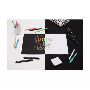 Akrylové fixky Sharpie Creative Marker 12 kusov guľatý hrot čierna
