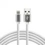 everActive kábel USB Lightning 1 m - biely, silikón, rýchle nabíjanie, 2,4A - CBS-1IW