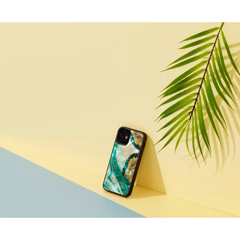 Ochranné puzdro iKins pre Apple iPhone 12 mini — aqua agate