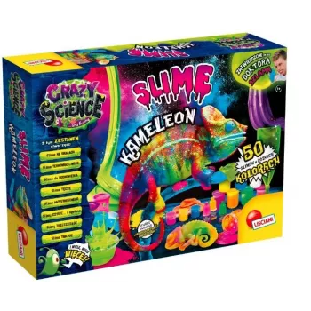 Liscianigiochi Science Kit Crazy Science Slime Chameleon 304-PL89246 – vzdelávacia experimentálna sada so slizom