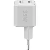 USB-C dvojrýchla nabíjačka Nano, PD, GaN, 35 wattov (biela, 2x USB-C, Power Delivery 3.0)