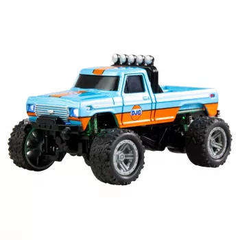 Rádiom ovládaný Amewi Monster Truck DieCast 1:64 RTR, modrá/oranžová