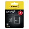 PAMÄŤOVÁ KARTA MICRO SDHC 4GB C10/W/ADAPTER 3413450 INTENSO