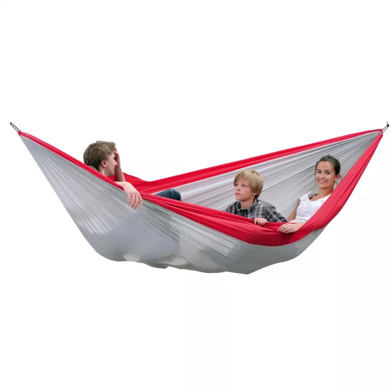 Amazonas Silk Traveller XXL AZ-1030190 kempingová hojdacia sieť, sivá/červená