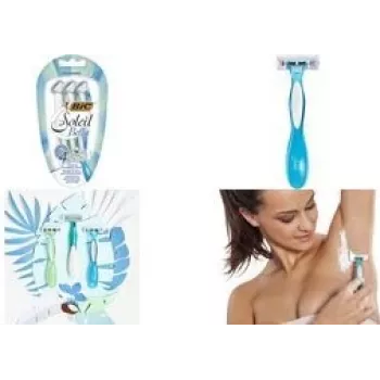 Jednorazový holiaci strojček BIC Soleil Bella, 3 čepele, balenie 3 jednorazových holiacich strojčekov