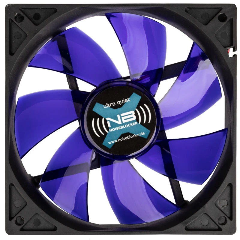 Skriňový ventilátor NoiseBlocker BlackSilentFan XLP 120 mm, 2000 U/min, 128 m³/h, 31 dB, 4,5 V, čierny