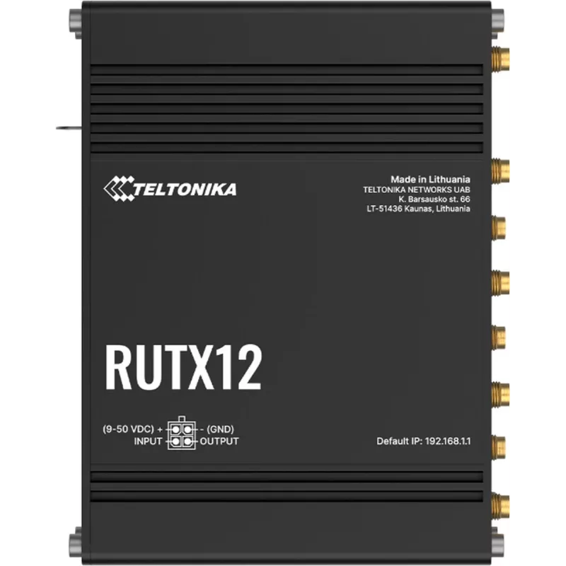 Teltonika RUTX12DUAL LTE CAT 6 priemyselný mobilný router