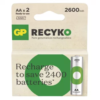 Batérie R6/AA NI-MH 2 600mAh blister 2 ks