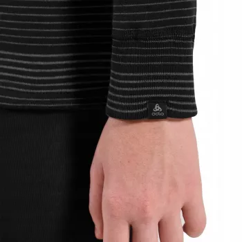 Odlo Set lang ACTIVE WARM ECO SET detská spodná bielizeň, veľkosť 116 cm, čierna a sivá