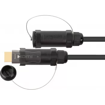 AOC hybridný vysokorýchlostný HDMI 2.0b, oceľou vystužený, 4K @60Hz, 18 Gbit/s, čierny, 100m, PYTHON Series (AOC-HP2100)