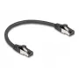 Sieťový kábel DeLOCK 80566 RJ-45 Cat8.1 0,25 m čierny
