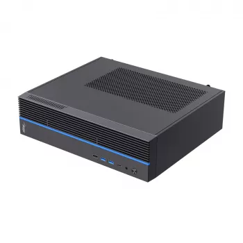 Akyga AK-302-01BL SFF PC skriňa, Micro-ATX / Mini-ITX, USB-C + 2x USB 3.0 + USB 2.0, bez napájacieho zdroja, čierna