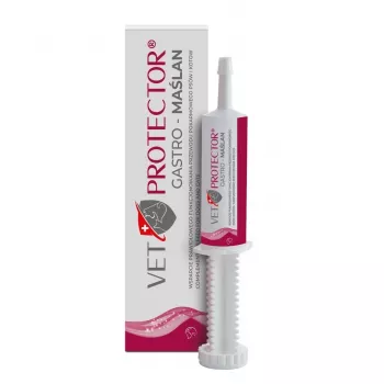 Tekutý doplnok na podporu čriev JM Sante VET PROTECTOR Gastro Butyrate 60 ml pre psy a mačky, výživový doplnok, bez sóje, bez lepku