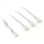 PWM fan splitter cable Kolink PGW-AC-KOL-160, 35 cm braided white, 1-to-2 PWM connector