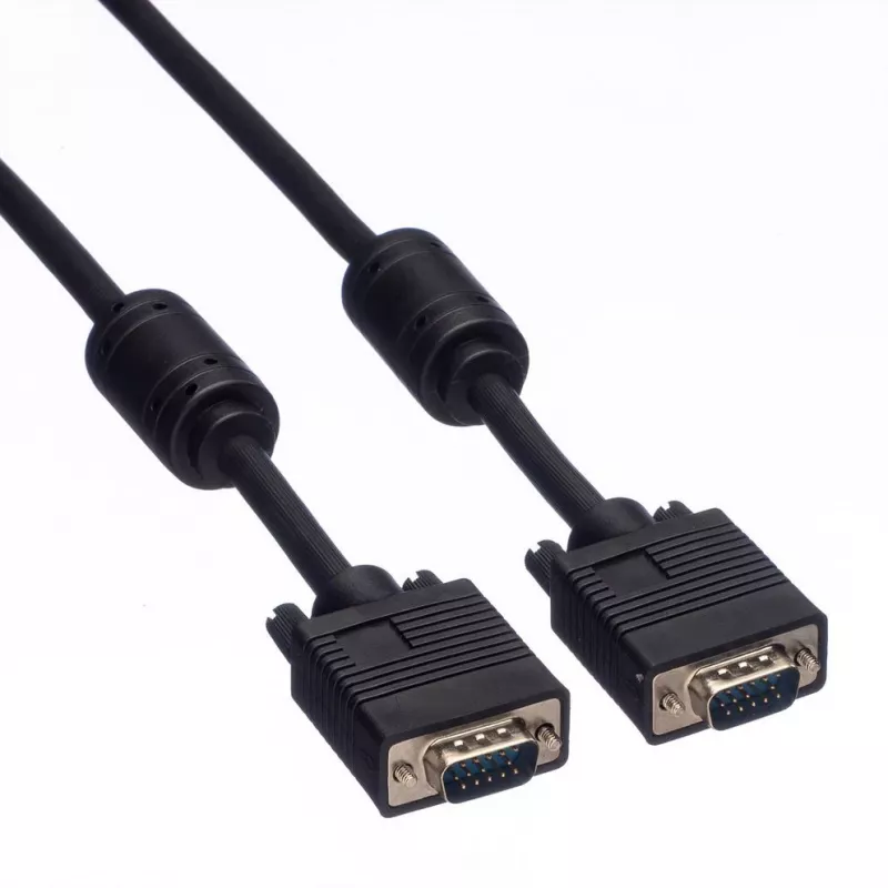 VGA kábel ROLINE HQ 10m M/M s feritom