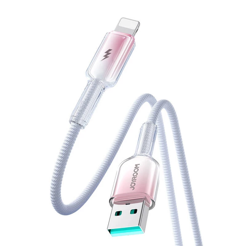 USB-A na Lightning kábel Joyroom S-A42 3A 1,2 m biely