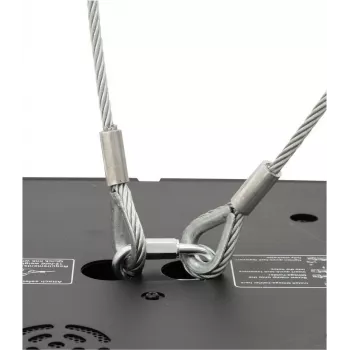 EUROLITE bezpečnostný kábel A 4x1000mm do 15kg čierny (58010344)