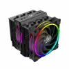 Vzduchový chladič Akasa SOHO H7 12 cm čierny 500-2000 ot/min keramické ložisko