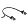 Sieťový kábel DeLOCK RJ45 kábel konektor samec na konektor samec Cat.8.1 0,25 m čierny
