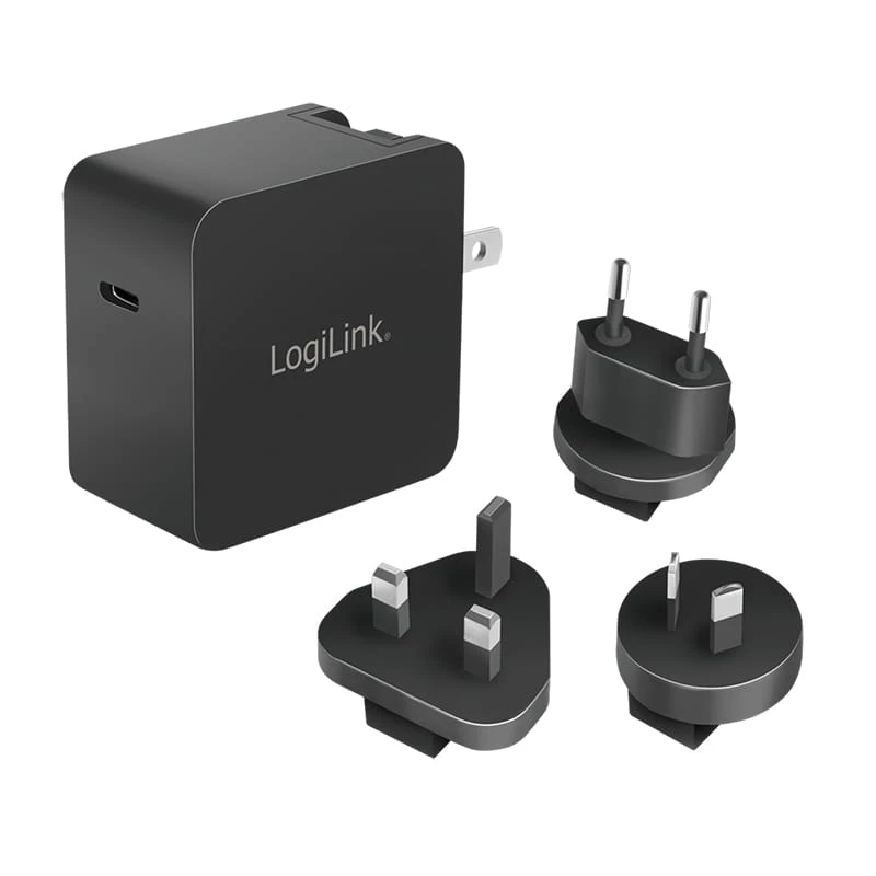 Mobilná nabíjačka LogiLink PA0302 univerzálna čierna AC rýchlonabíjanie