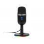 Štúdiový mikrofón BLOW so stojanom s LED — káblový USB 2.0, 20–16000 Hz, citlivosť -50 dB, 237 g