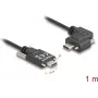 DeLOCK USB 2.0 kábel USB Type-C konektor samec na USB Type-C konektor samec zahnutý vľavo/vpravo PD 3.0 60W 1m