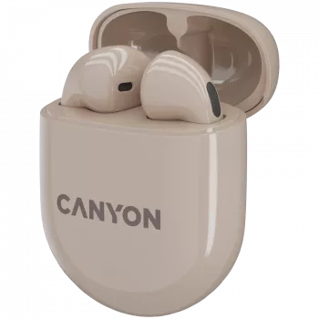 Canyon Bluetooth headset TWS-6 Gaming Mode/BT 5.3 béžový retail (CNS-TWS6BE)