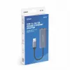 Sieťový adaptér SAVIO AK-83 USB Type-A na RJ-45 konektor samec, 5 Gbit/s, čierny