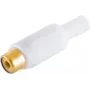 Cinch (RCA) konektor ShiverPeaks 51500-WG s pozlátenými kontaktmi