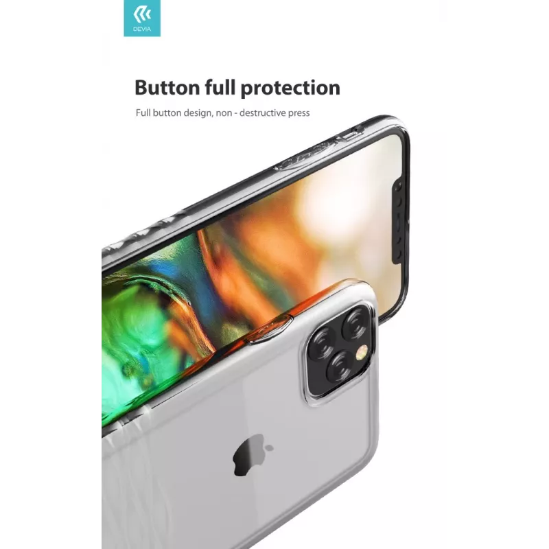 Puzdro na smartfón Devia Ocean2 séria pre iPhone 11 Pro Max, transparentné, ochranný priehľadný kryt