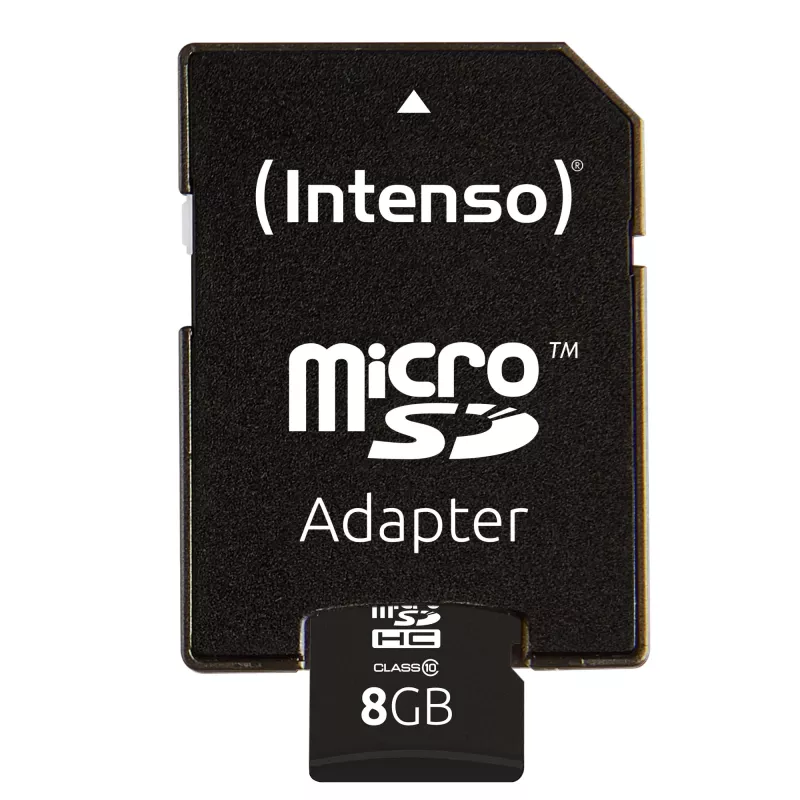 PAMÄŤOVÁ KARTA MICRO SDHC 8GB C10/W/ADAPTER 3413460 INTENSO