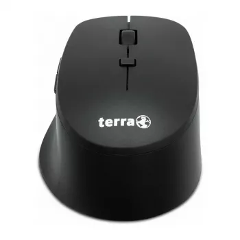 Bezdrôtová tichá USB myš Terra 4000 od Terra — 6 tlačidiel, pre pravákov, čierna