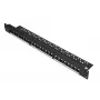 Patch panel Extralink 24-port U/UTP (UTP) modulárny, 1U, čierny, šírka 482,6 mm