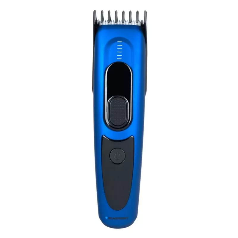 Strihač vlasov BLAUPUNKT HCC401 — nastaviteľný 3–24 mm, nabíjateľný, čierny/modrý