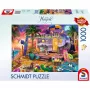 Puzzle Schmidt Spiele Jeff Haynie 1000 dielikov — Karavan pri mori, krajinné puzzle s 1000 dielikmi
