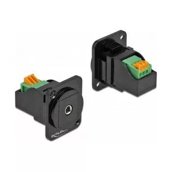D-Type modul 3,5 mm 3-pólová stereo jack samica na svorkovnicu DeLOCK 86732