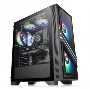 PC skriňa Thermaltake Versa T35 TG RGB Midi Tower čierna