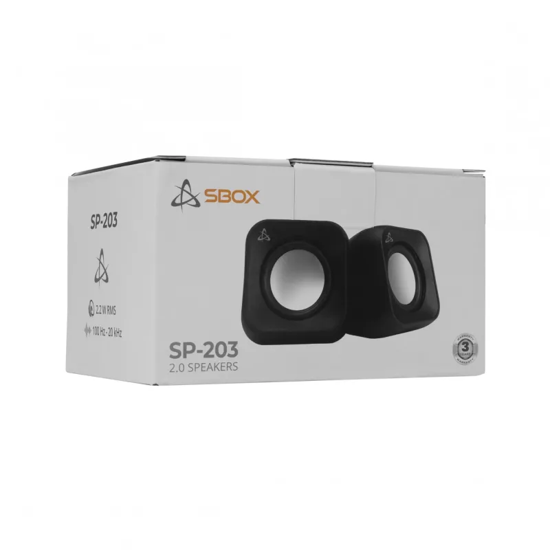 Reproduktor Sbox SP-203 čierny, 20W