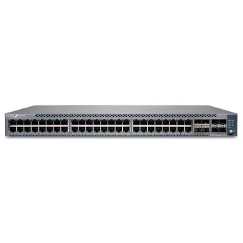 Juniper EX4100 48-portový 10/100/1000BaseT PoE+, 4x 10G SFP+ uplink porty, 4x 25G SFP28 stacking/uplink porty, redundantné ventilátory, 1 AC napájací zdroj JPSU-920-AC-AFO vrátane (optika predávaná samostatne) so štandardným SW. TAA-kompatibilný. (EX4100-48P)