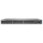 Juniper EX4100 48-portový 10/100/1000BaseT PoE+, 4x 10G SFP+ uplink porty, 4x 25G SFP28 stacking/uplink porty, redundantné ventilátory, 1 AC napájací zdroj JPSU-920-AC-AFO vrátane (optika predávaná samostatne) so štandardným SW. TAA-kompatibilný. (EX4100-48P)