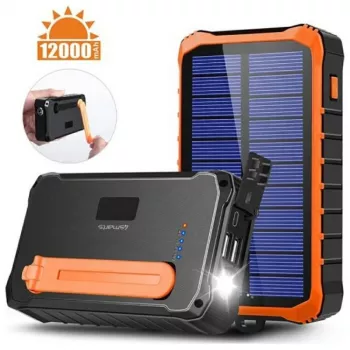 Powerbank Propper Solar 12000mAh sivý