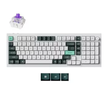 Keychron Q5 HE RGB bezdrôtová klávesnica, biele šasi (Q5H-P1)