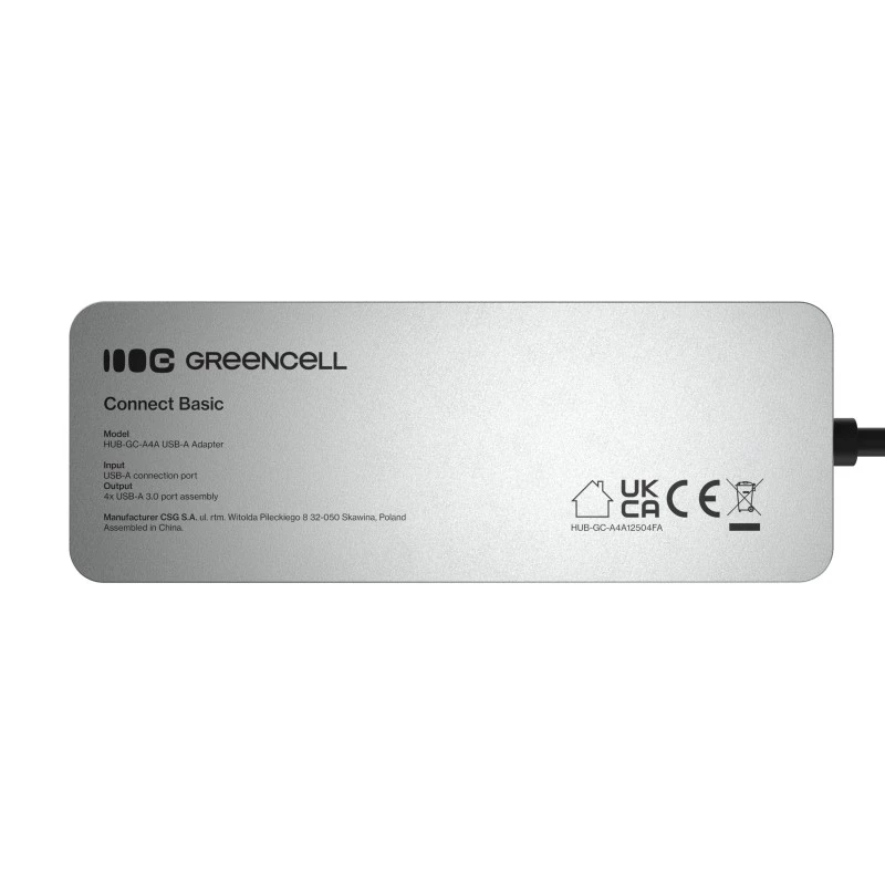 USB hub Green Cell HUB-GC-A4A — 4-portový USB-A 3.0 hub