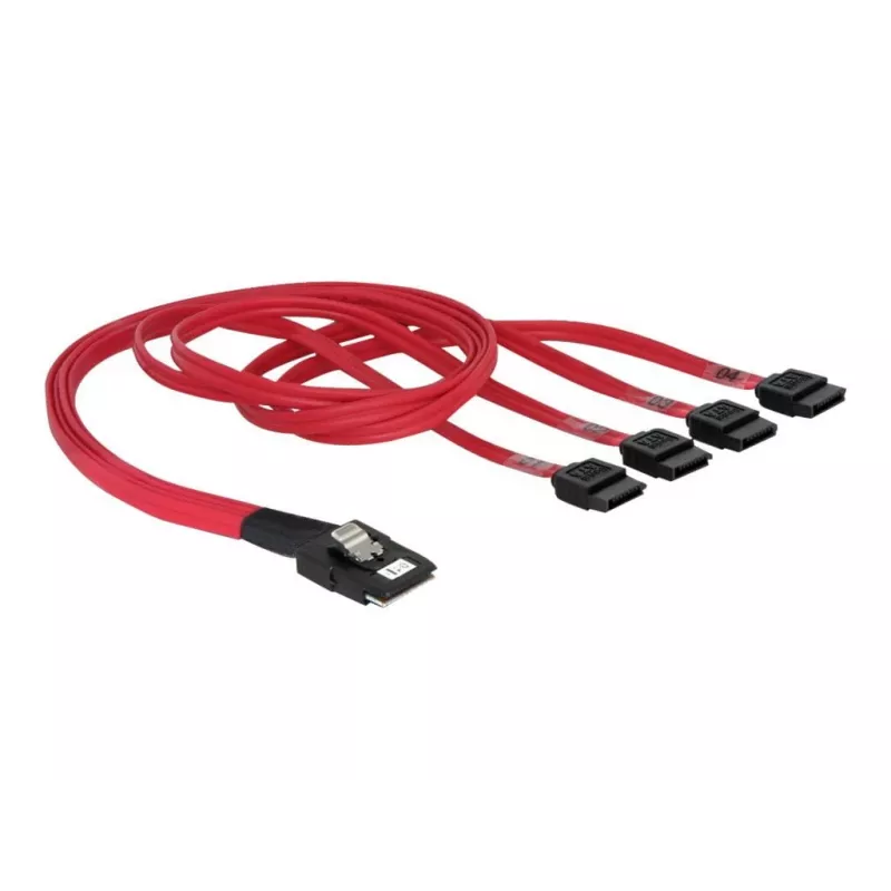 Delock - SATA / SAS kábel - 4-Lane - SATA (samica) na 36 PIN 4iMini MultiLane (samec) - 50 cm (83057)