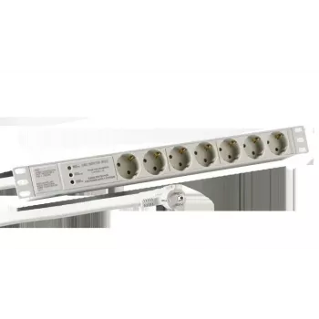 EFB Elektronik EK631DE.3GR rozbočovač 2 m 7 AC výstupov interiérový svetlosivý